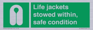 Life jackets stowed within
